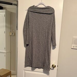 Gray Long Sleeve Women's Dress